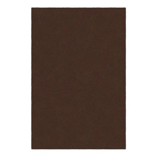 Chocolate Rectangle Plain Rug from Marqqa For Sale