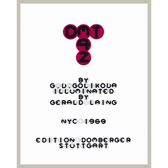 1969 Serigraph by Gerald Laing "D M T 42" Print 4 For Sale - Image 4 of 5