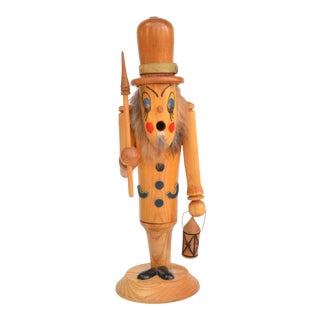 1980s Incense Stick Wooden Figurine For Sale