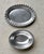 Circa 1980 Beaded Rim Byzantine-Inspired Mexican Pewter Oval Bowl & Underplate Set For Sale - Image 14 of 18