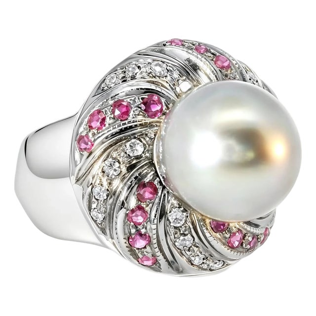 1900-1909 14K Yellow Gold Art Nouveau Designer Rose Quartz Ring, Size 7 For Sale