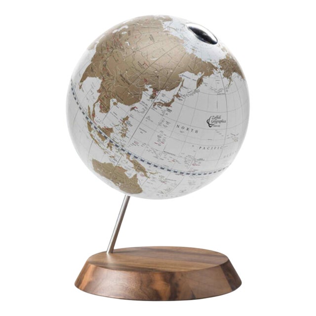 Gold Desk Globe by Zoffoli Mappamondi For Sale