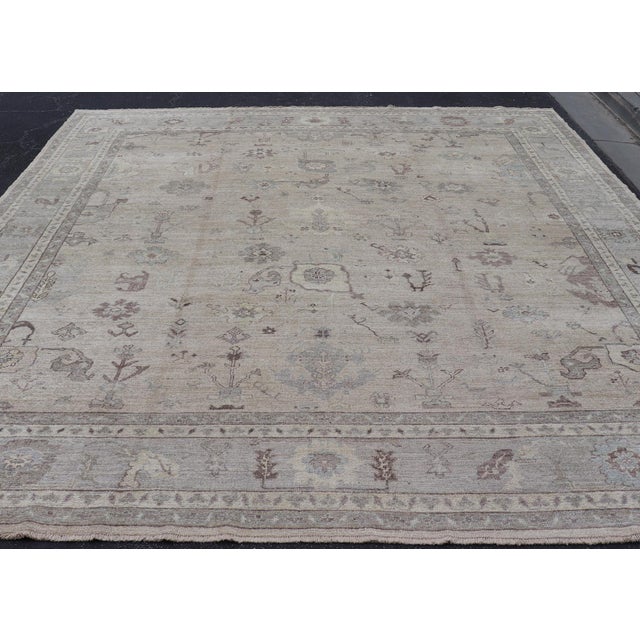 Large Angora Oushak Rug by Keivan Woven Arts 12'5 X 14'6 For Sale - Image 4 of 17