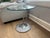 Contemporary Naos Gemellino Italian Round Glass and Chrome Side Table For Sale - Image 3 of 3