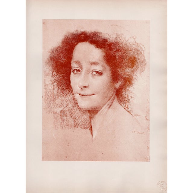 Lucien Lévy-Dhurmer, Belle d'Antan, 1897, Lithograph on Paper For Sale - Image 9 of 9