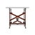 Red Industrial Table with Marble Top For Sale - Image 4 of 8