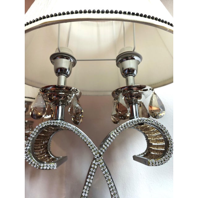 Table Lamps with Swarovski Crystals from Gallo Design, 2000s, Set of 2 For Sale - Image 6 of 12