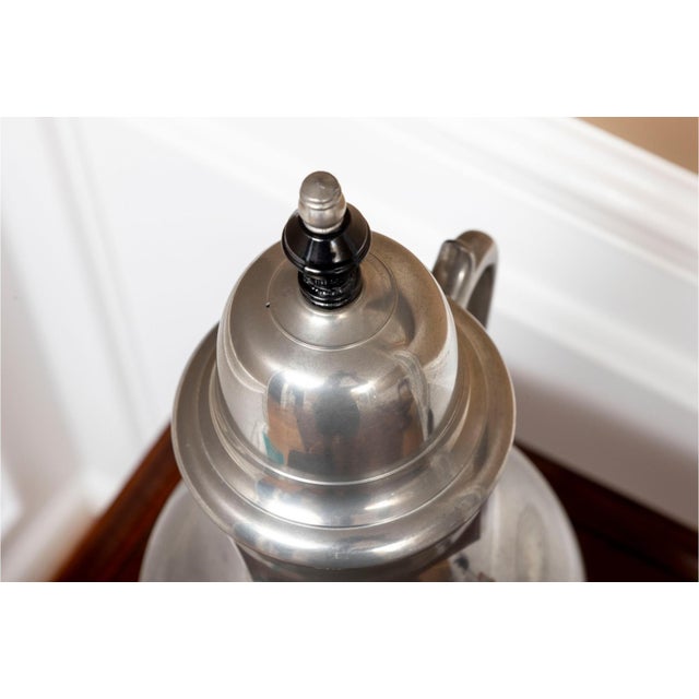 Antique Royal Holland Pewter Coffee Service on Ornate Stand & Sternau Warmer For Sale - Image 11 of 11
