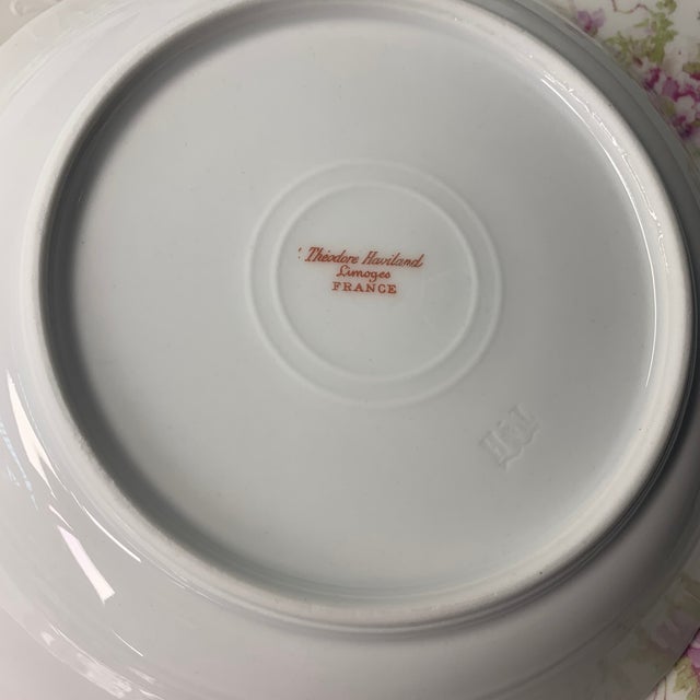 Ceramic Vintage Heirloom Collection Service for 12 French Limoges Dinner Plates & Matching Bowls - 26 PCS For Sale - Image 7 of 7