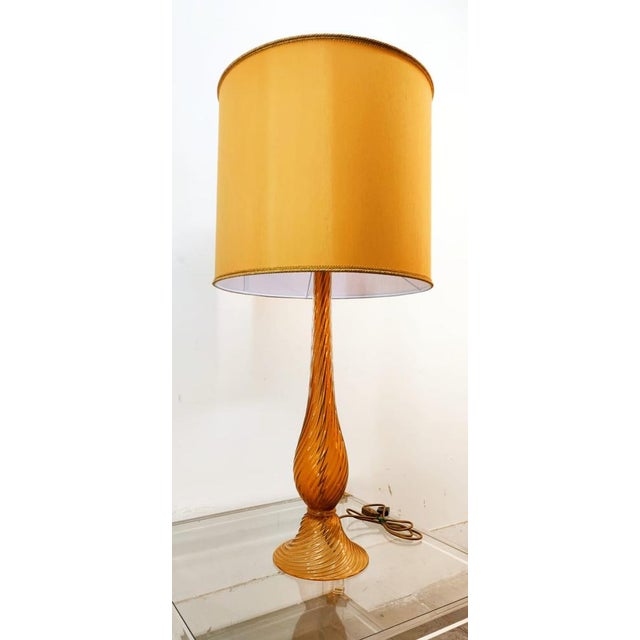 Golden Murano Light with Lampshade For Sale - Image 12 of 18