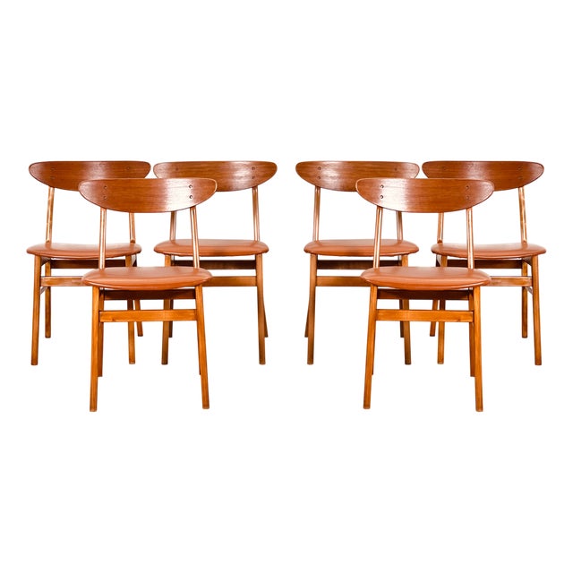 Model 210 Dining Chairs from Farstrup, 1950s, Set of 6 For Sale