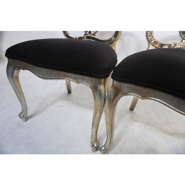 Pair of Figure 8 French Country Hollywood Regency Chippendale Cabriole Interlaced Louis XVII For Sale - Image 13 of 14