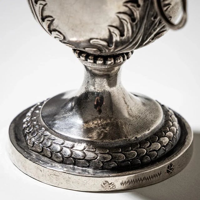 Metal Silver Milk Jug, Leipzig, Germany, 1800s For Sale - Image 7 of 8