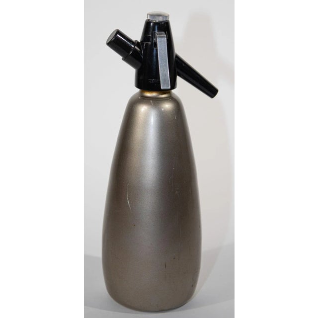 Vintage Boc Silver Soda Syphon England 1960 For Sale - Image 10 of 11
