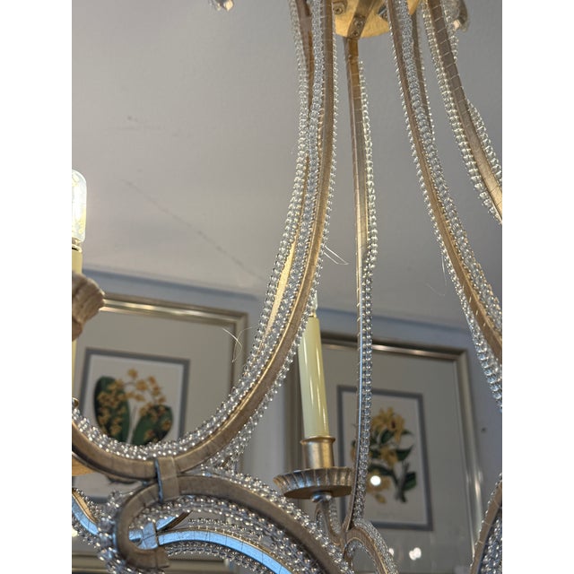 Burnished Silver Oslo Chandelier by Chapman & Myers for Visual Comfort For Sale - Image 10 of 12