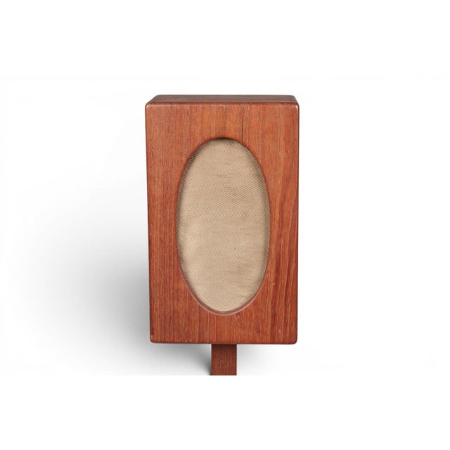 1950s Teak Floor Speaker on Tripod Base For Sale - Image 4 of 6