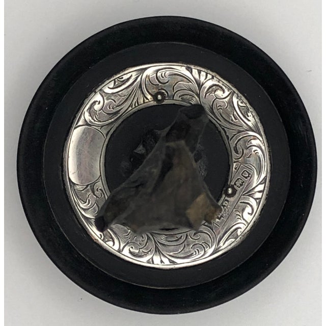 Ring Tree Edwardian English Ebony & Sterling; Ca 1916 Hallmark- No Monogram For Sale In Charlotte - Image 6 of 12