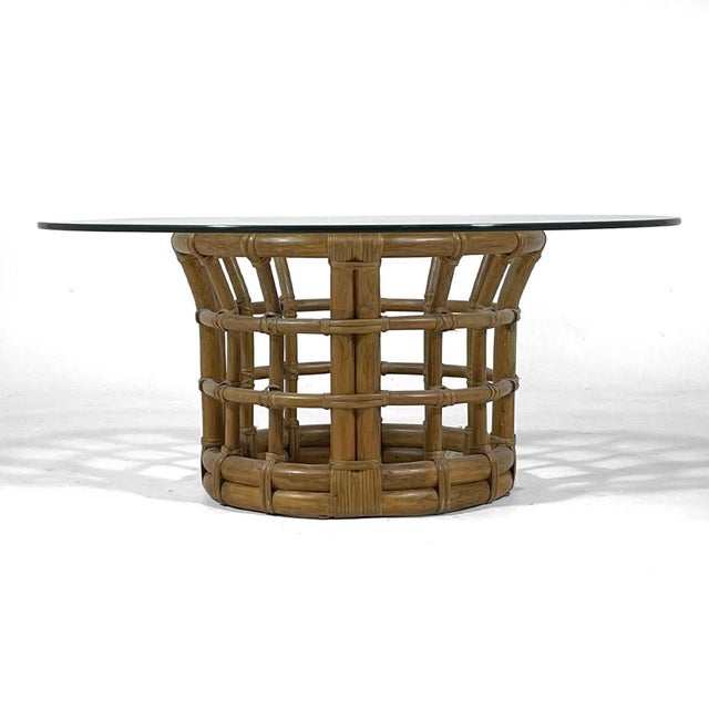 Brown Jordan Brown Jordan Rattan Coffee Table For Sale - Image 4 of 12