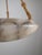 Art Deco Carved Alabaster Pendant Lamp in Black Veining, 1920s For Sale - Image 6 of 11