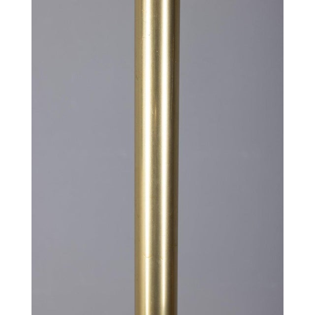 Metal Italian Floor Coat Stand in Gilt Brass, 1960s For Sale - Image 7 of 8