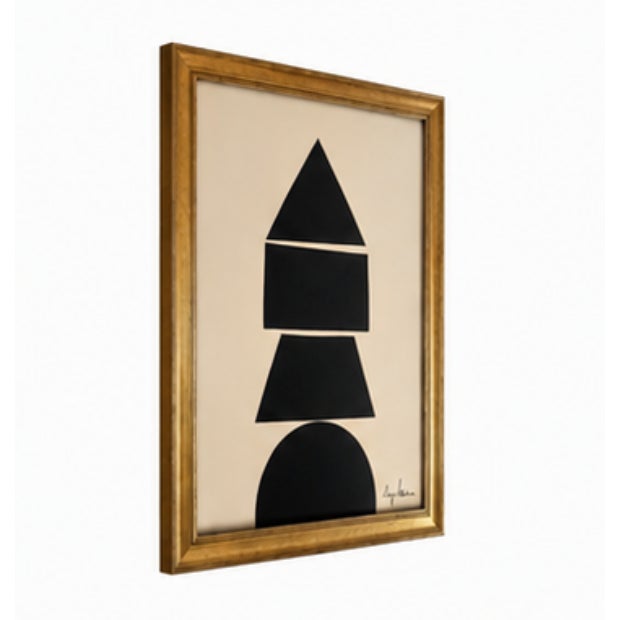 Mid-Century Modern Balance in Form Modern Painting Framed by Bryan Boomershine For Sale - Image 3 of 8