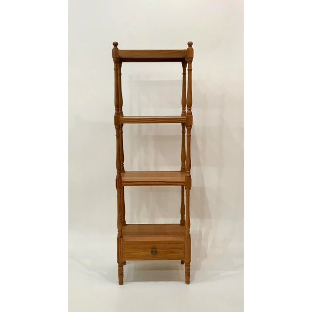 Amber American Classical Pine Shelf Etagere For Sale - Image 8 of 11