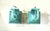 Pair of Verdigris Finish Steel Outdoor Wall Sconces - Seeded Glass 18”x 8”x 9” For Sale - Image 13 of 16
