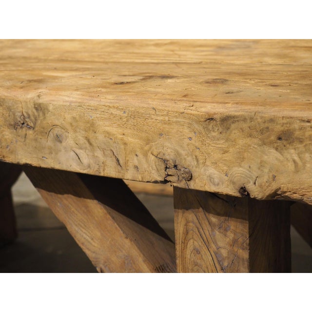 French 1940s French Elm Aviation Work Bench For Sale - Image 3 of 12