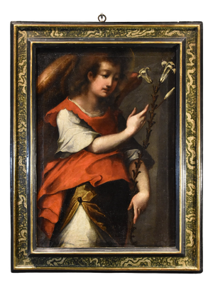 Tuscan School Artist, Angel of the Annunciation, 17th Century, Oil on Canvas