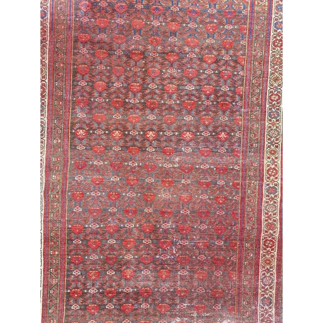 Antique Malayer rug with nice stylized floral design and beautiful natural colors, entirely hand knotted with wool velvet...