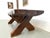 Folk Art Brutalist Table in Oak, 1900s For Sale - Image 9 of 18