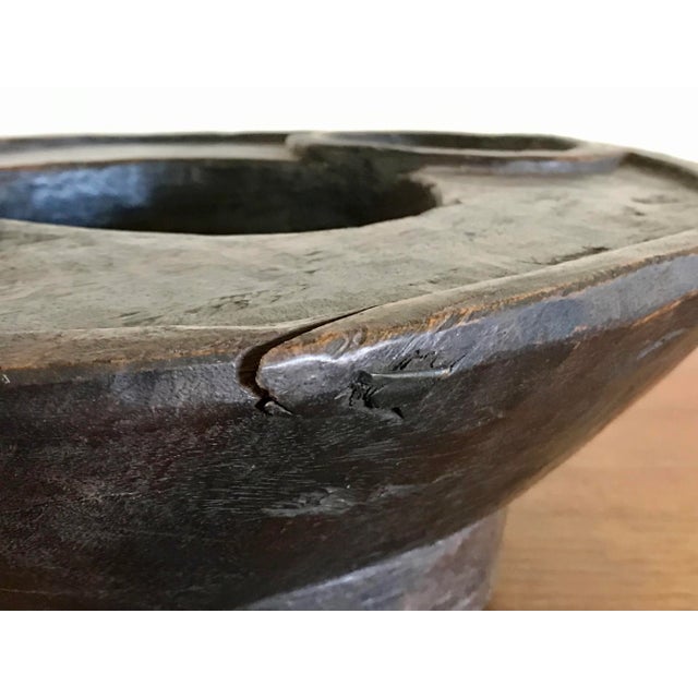 Vintage Mid 20th Century Zulu Carved Wooden Meat Platter For Sale - Image 10 of 13