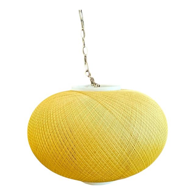 1960s Mid-Century Modern Spun Fiberglass Swag Lamp For Sale