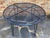recently sandblasted and restored with specialty outdoor primer and paint, semi gloss black finish complete with umbrella...