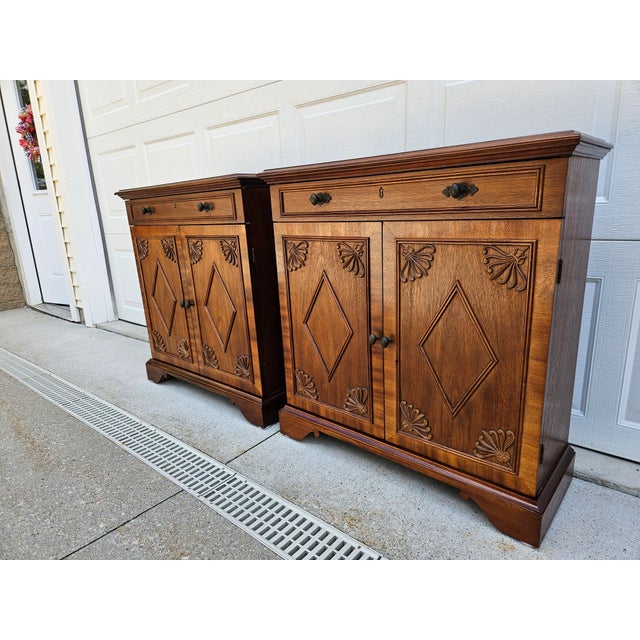 CTH Sherrill Mahogany Neoclassical Style Cabinets For Sale - Image 6 of 14