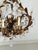 Vintage Chandelier with Crystal Drops and Gilded Brass, 1950s For Sale - Image 6 of 14