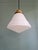 Philips Art Deco Pendant Light in Conical White Opaline Glass from Philips, 1930 For Sale - Image 4 of 13