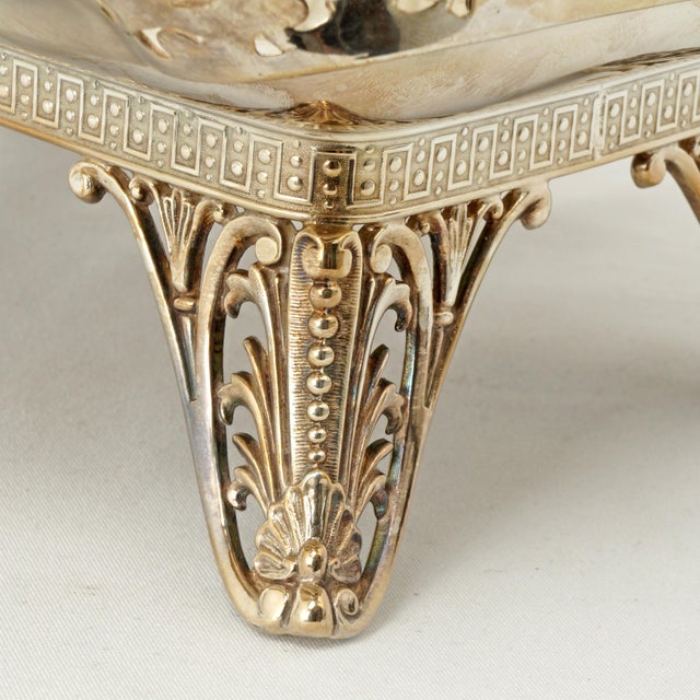 Silver Late 19th Century James Tufts Victorian Silver Plate Cake Basket Circa 1870 For Sale - Image 8 of 12