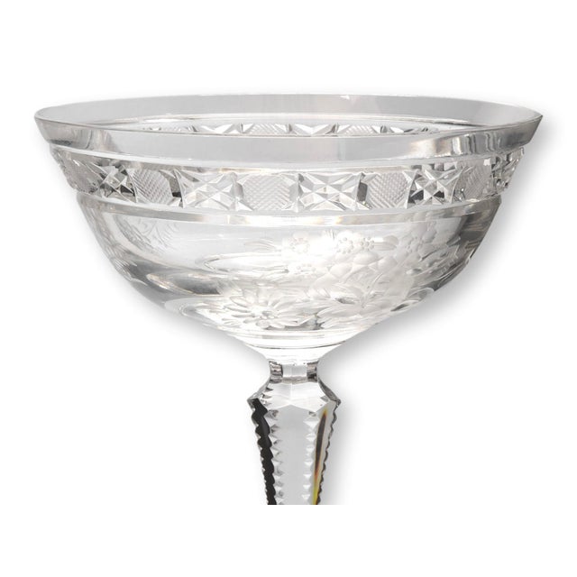 Late 20th Century Echt Meissner Meissen Champagne Coupes - Set of 4 For Sale In Los Angeles - Image 6 of 6