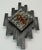 1970s Mid-Century Modern Brutalist Style Wall Lamp in Wrought Iron and Glass, 1970s For Sale - Image 5 of 13