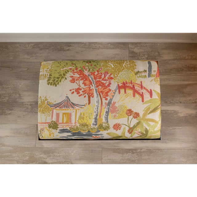 Silver Lauderdale Nickel Bamboo Leg Bench, Imperial Summer For Sale - Image 8 of 9