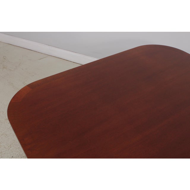 Wood Drexel Regency Style Mahogany Dining Table For Sale - Image 7 of 18