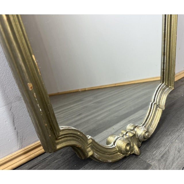 Vintage French Wall Mirror in Wood For Sale - Image 4 of 7