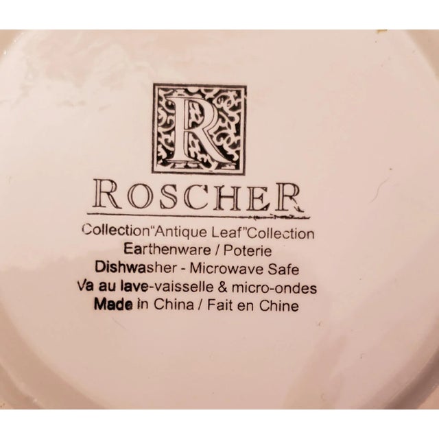 Roscher & Co. Antique Leaf Collection. Three Antique Platters or Plate Display. We used these on plate rack as a display....