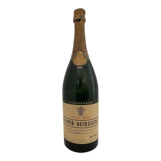 Rare Vintage Piper- Heidsieck Brut Champagne 1949 Jeroboam Sealed Store Display Bottle For Sale