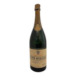 Rare Vintage Piper- Heidsieck Brut Champagne 1949 Jeroboam Sealed Store Display Bottle