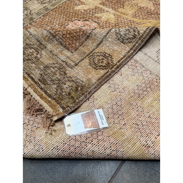 1900s Antique Samarkand Botanical Rug - 8'1