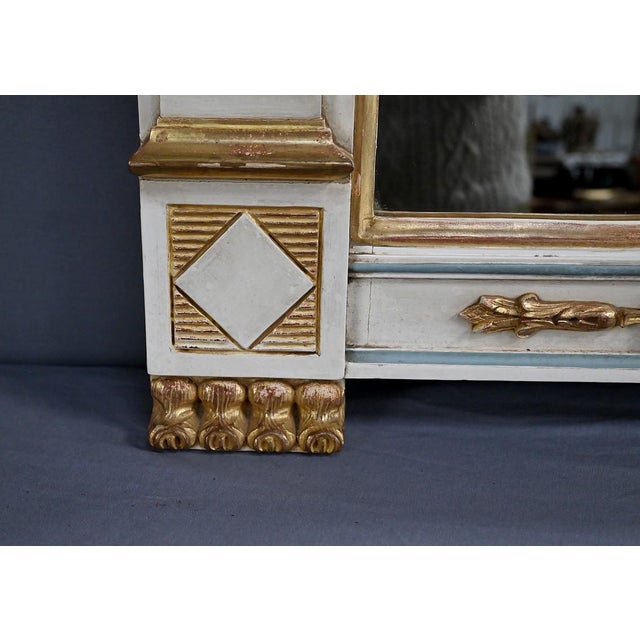 Large Directoire Style Trumeau Mirror, Early 20th Century For Sale - Image 13 of 18
