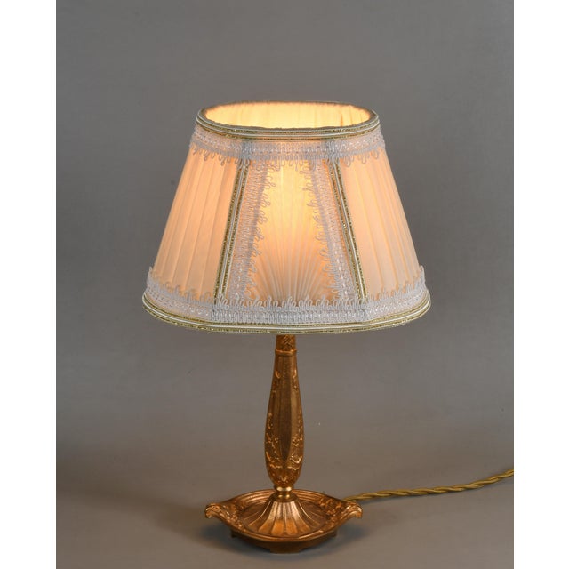 1920s French Art Deco Table Lamp by Cherrier & Besnus 1920s France For Sale - Image 5 of 13