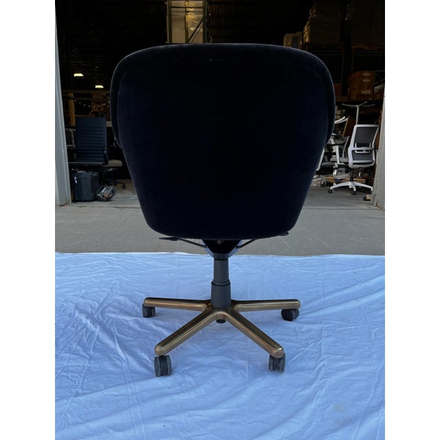 2010s Ward Bennett Bumper Chair in Black Mohair For Sale - Image 5 of 12
